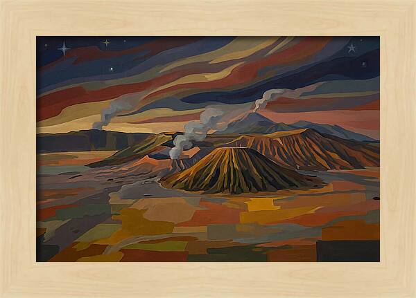 Milky Way Over Volcanic Landscape