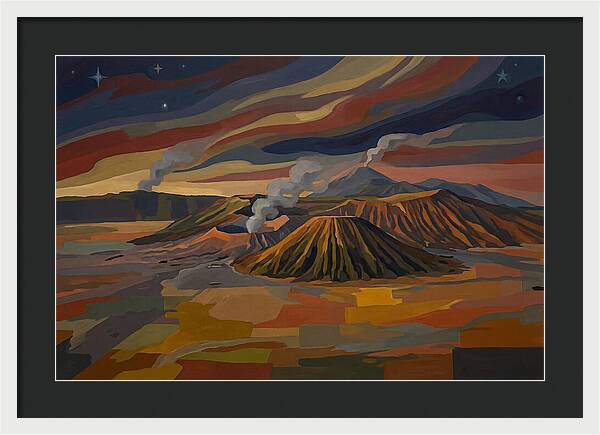 Milky Way Over Volcanic Landscape