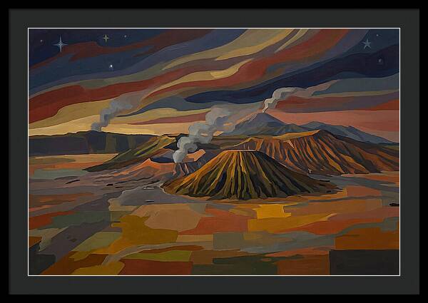 Milky Way Over Volcanic Landscape