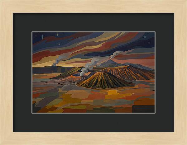 Milky Way Over Volcanic Landscape