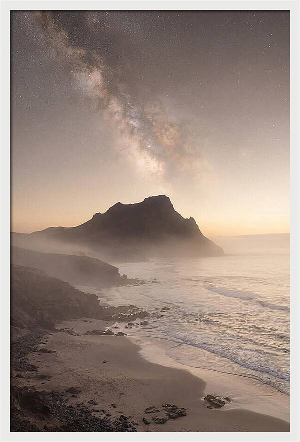 Milky Way Over Volcanic Peak