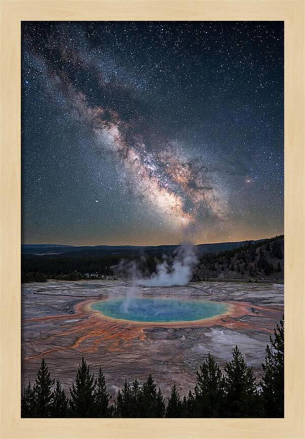 Milky Way Over Yellowstone