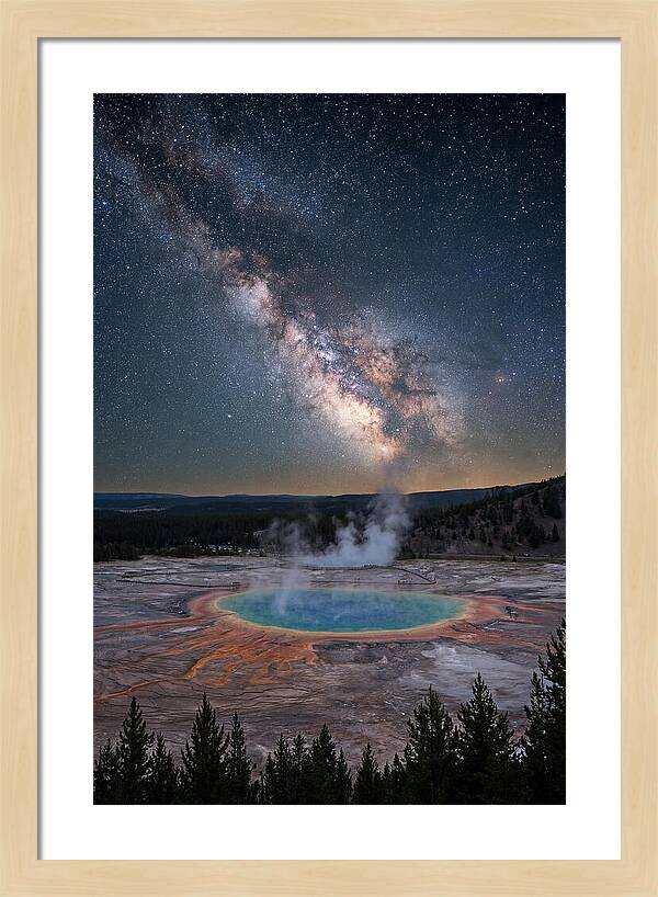 Milky Way Over Yellowstone