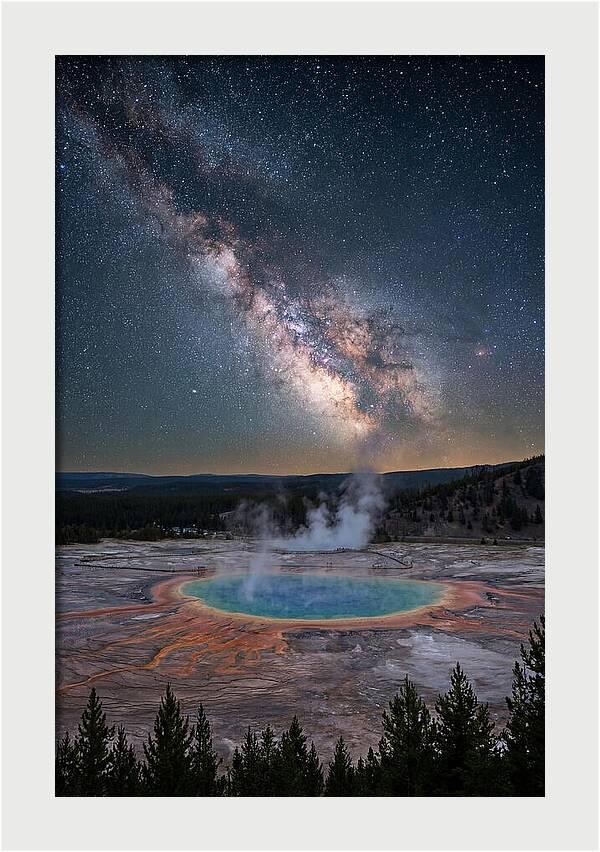 Milky Way Over Yellowstone