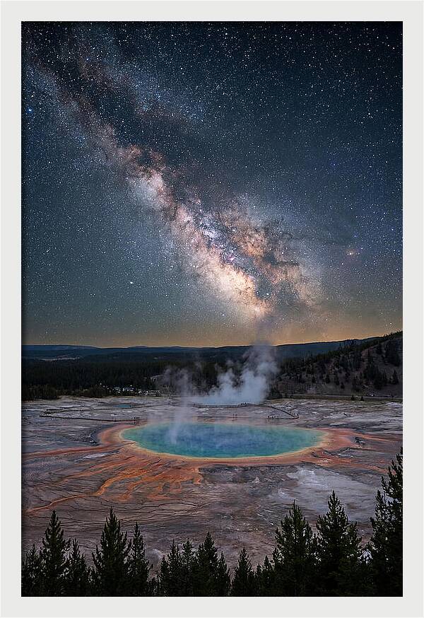 Milky Way Over Yellowstone
