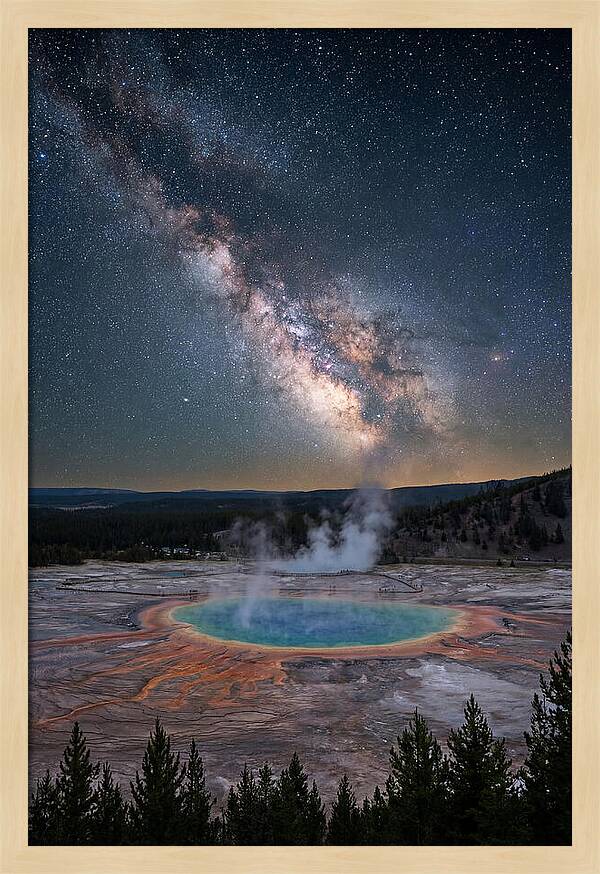 Milky Way Over Yellowstone