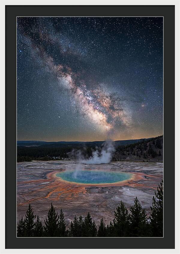 Milky Way Over Yellowstone