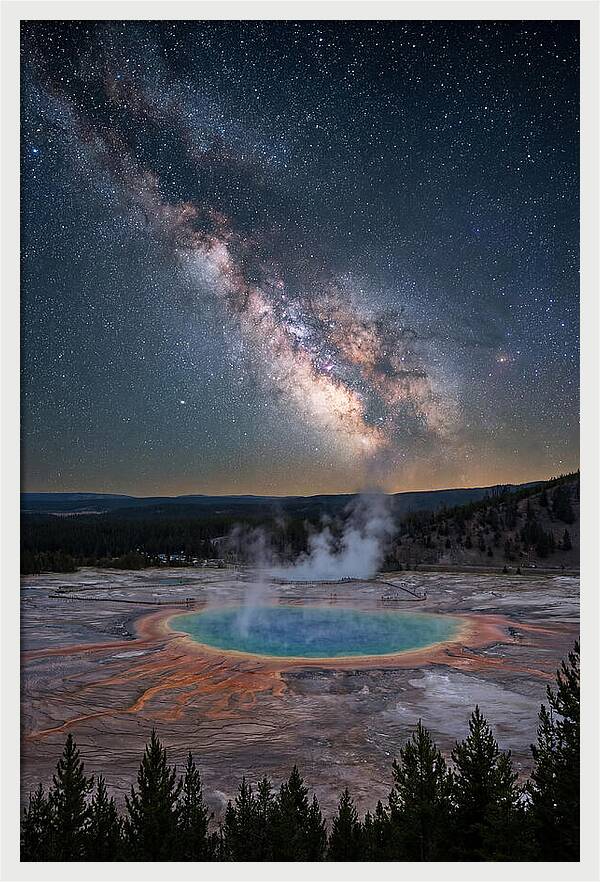 Milky Way Over Yellowstone