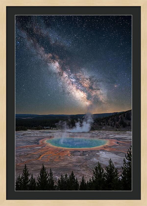 Milky Way Over Yellowstone