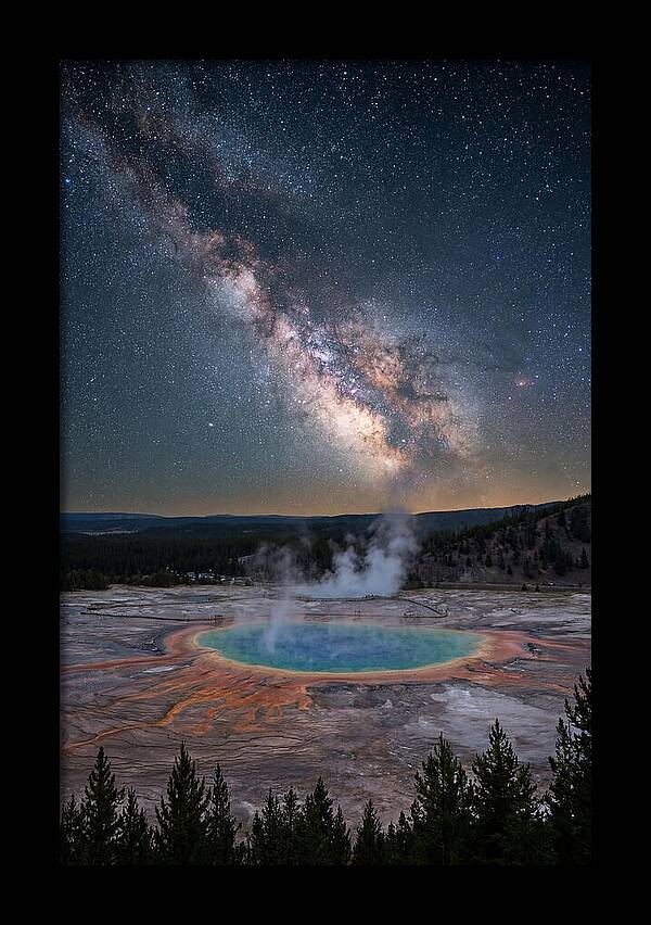 Milky Way Over Yellowstone
