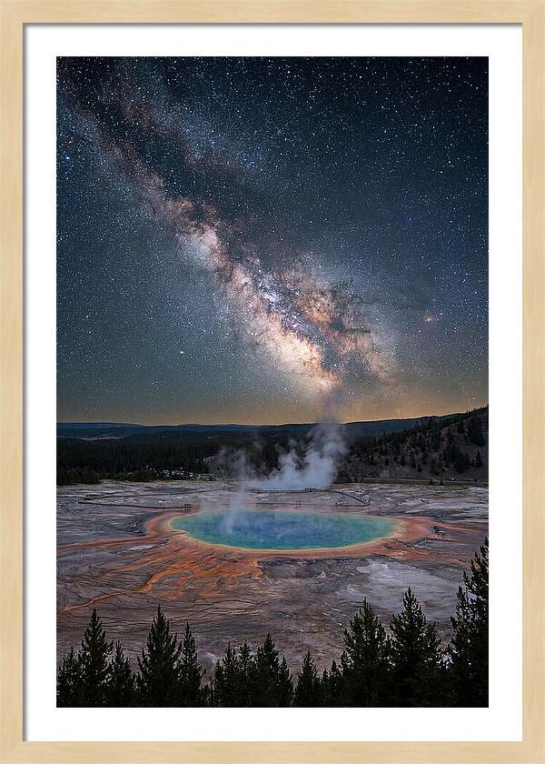 Milky Way Over Yellowstone