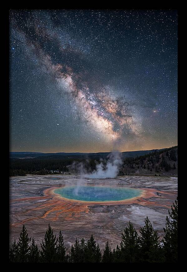 Milky Way Over Yellowstone