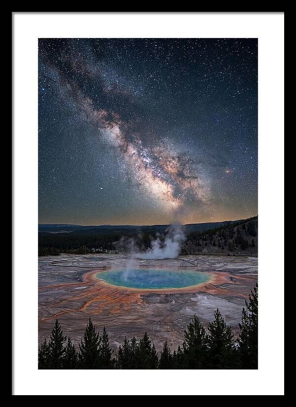 Milky Way Over Yellowstone