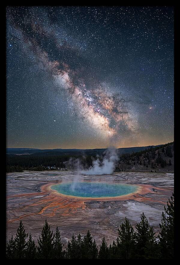 Milky Way Over Yellowstone