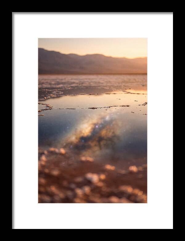Milky Way Reflected In Desert Salt Flat
