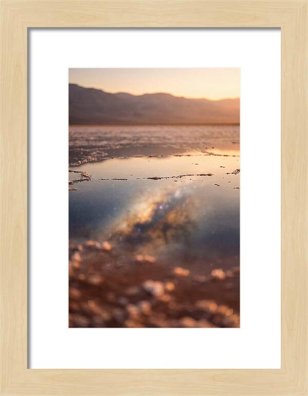 Milky Way Reflected In Desert Salt Flat