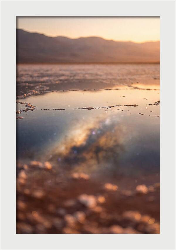 Milky Way Reflected In Desert Salt Flat