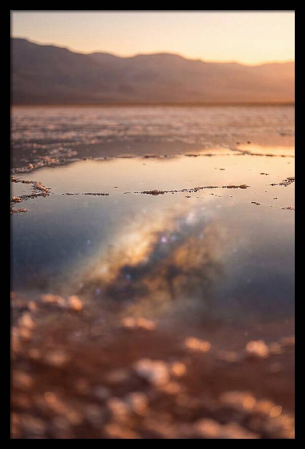 Milky Way Reflected In Desert Salt Flat