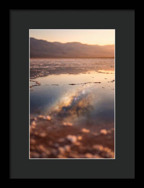 Milky Way Reflected In Desert Salt Flat