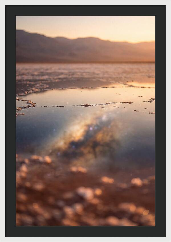 Milky Way Reflected In Desert Salt Flat