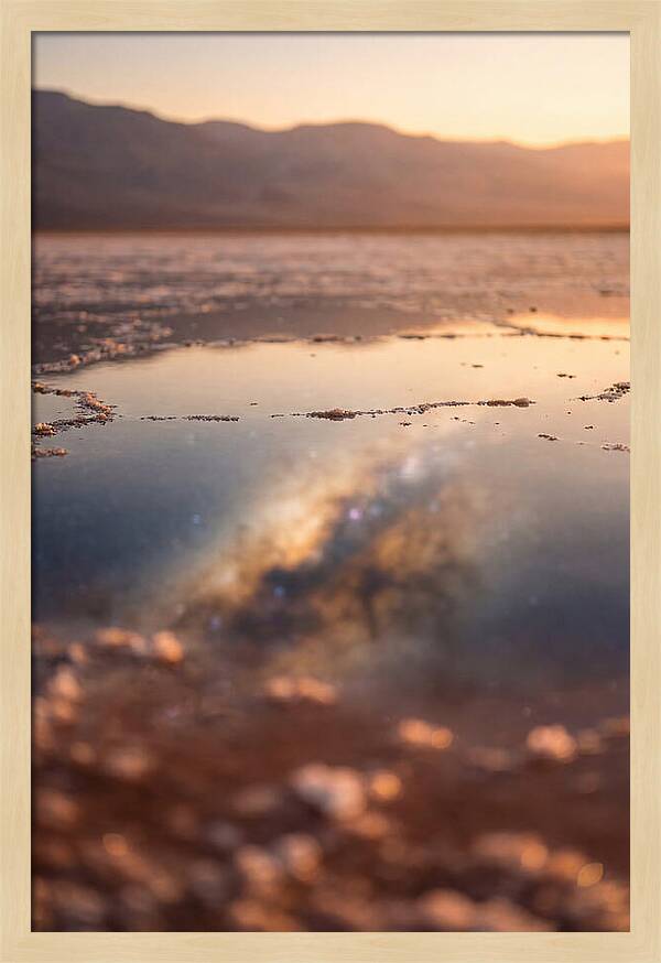 Milky Way Reflected In Desert Salt Flat