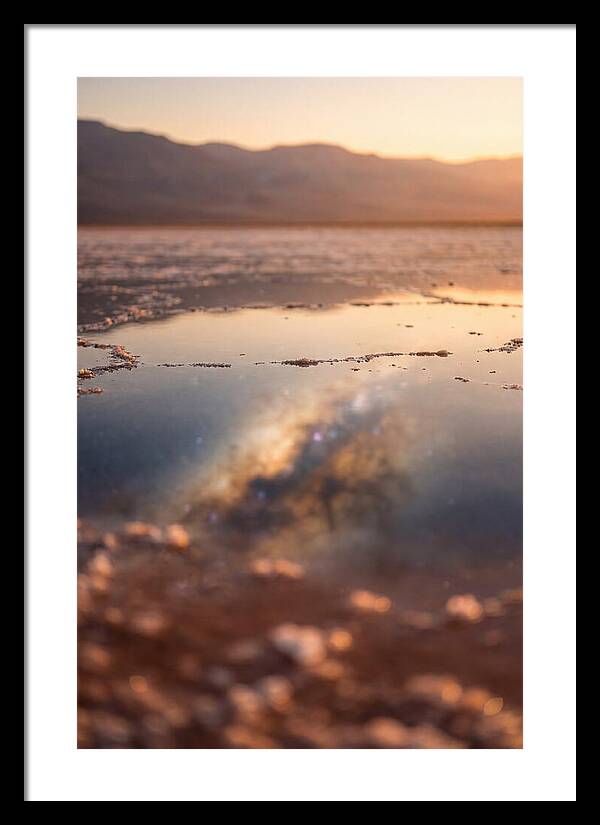 Milky Way Reflected In Desert Salt Flat