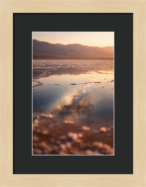 Milky Way Reflected In Desert Salt Flat