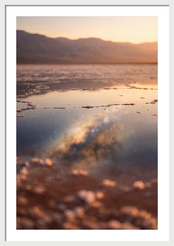 Milky Way Reflected In Desert Salt Flat