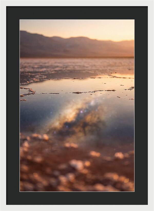 Milky Way Reflected In Desert Salt Flat
