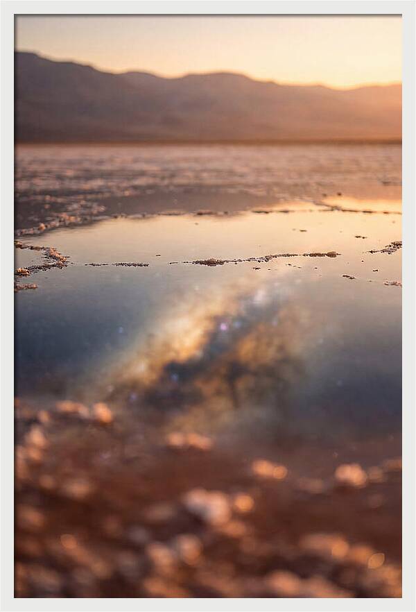 Milky Way Reflected In Desert Salt Flat