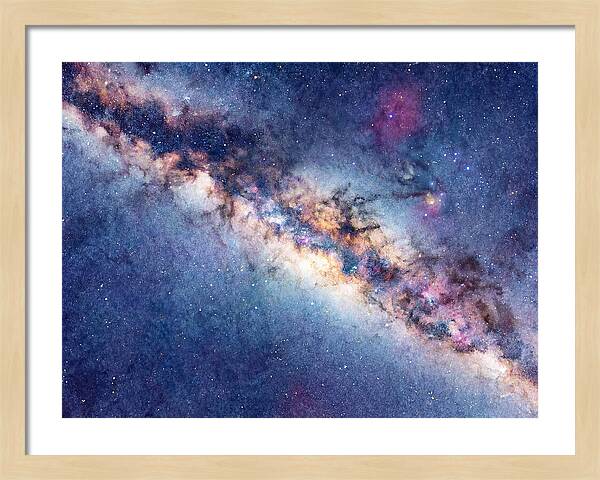 Milky Way Watercolor Dreamscape