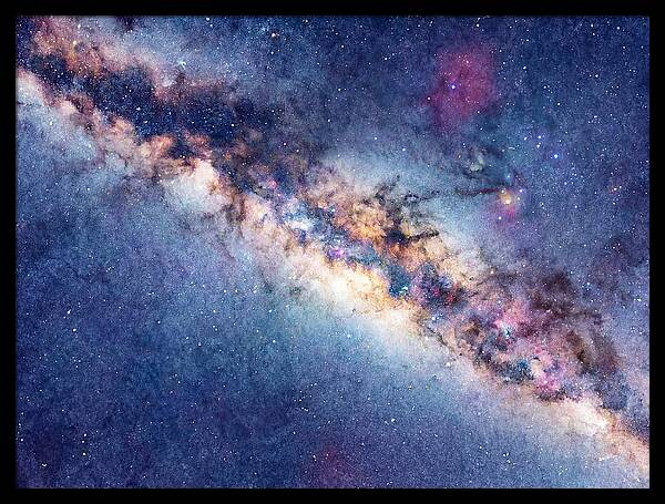 Milky Way Watercolor Dreamscape