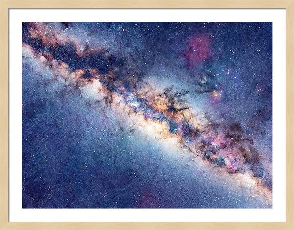 Milky Way Watercolor Dreamscape