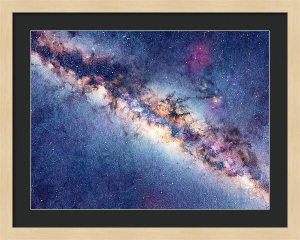 Milky Way Watercolor Dreamscape