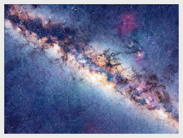 Milky Way Watercolor Dreamscape