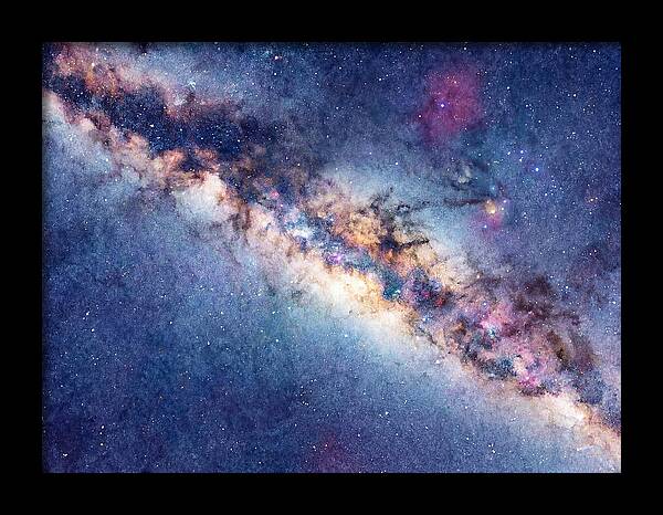 Milky Way Watercolor Dreamscape