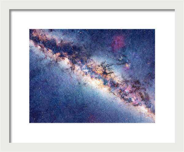 Milky Way Watercolor Dreamscape