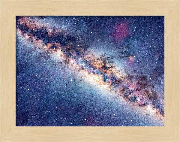 Milky Way Watercolor Dreamscape
