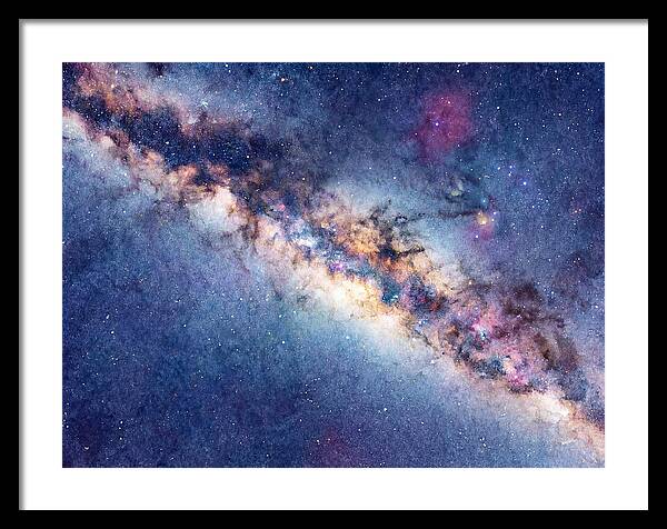 Milky Way Watercolor Dreamscape