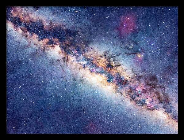 Milky Way Watercolor Dreamscape