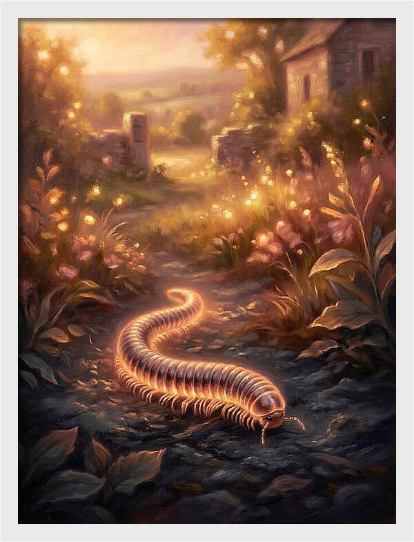 Millipede In Nature