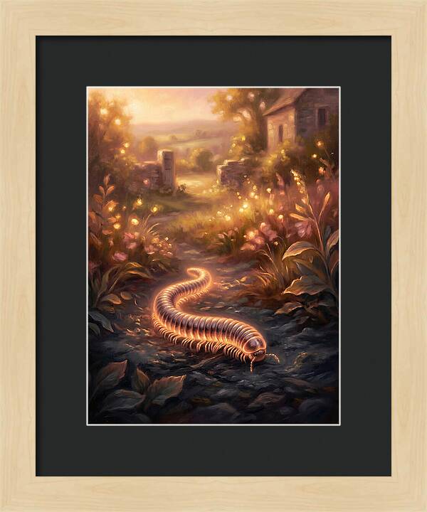 Millipede In Nature