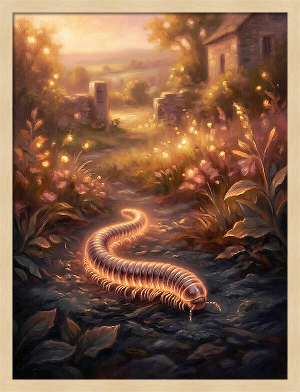 Millipede In Nature