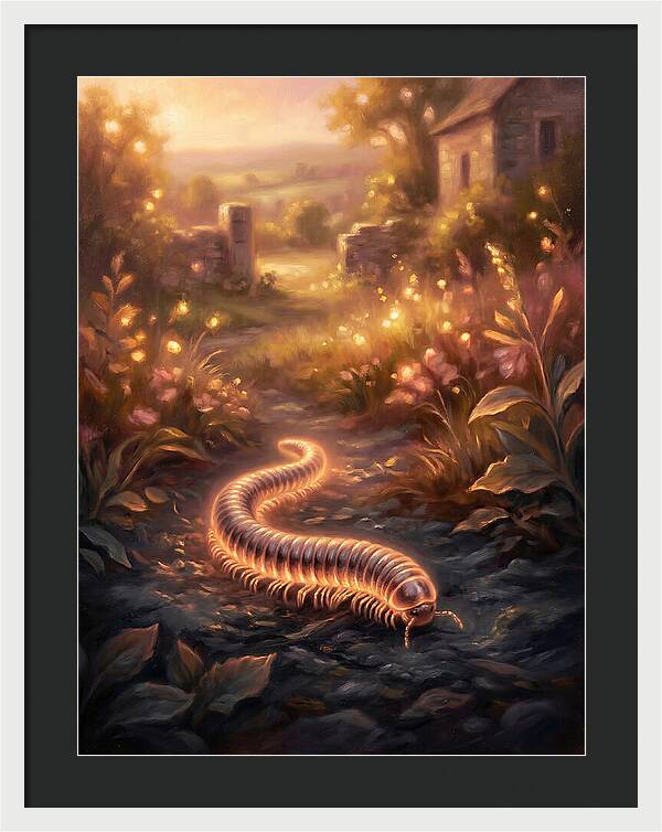Millipede In Nature