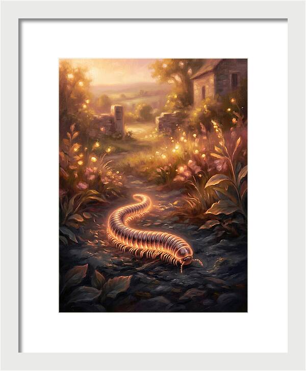 Millipede In Nature