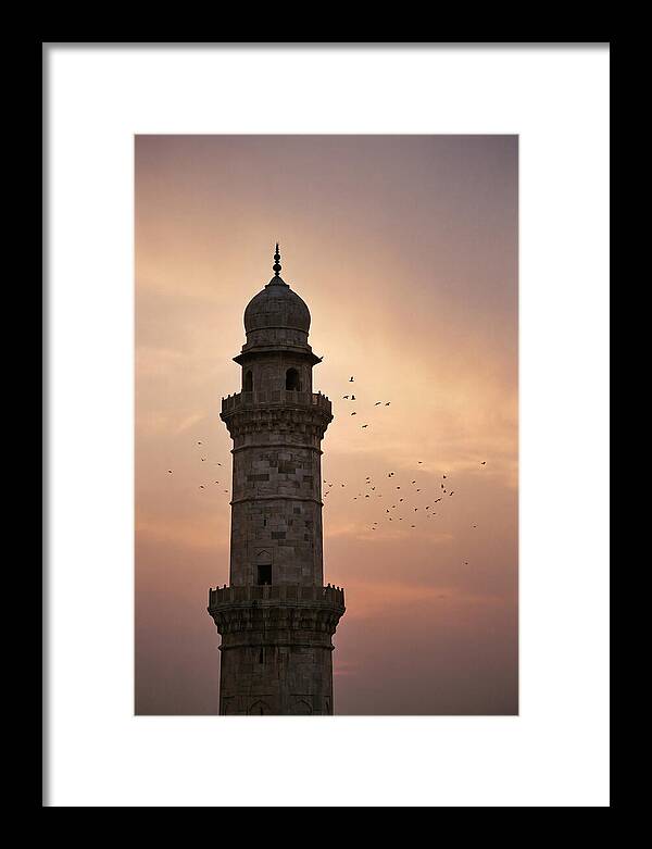 Minaret Against Sunset Sky