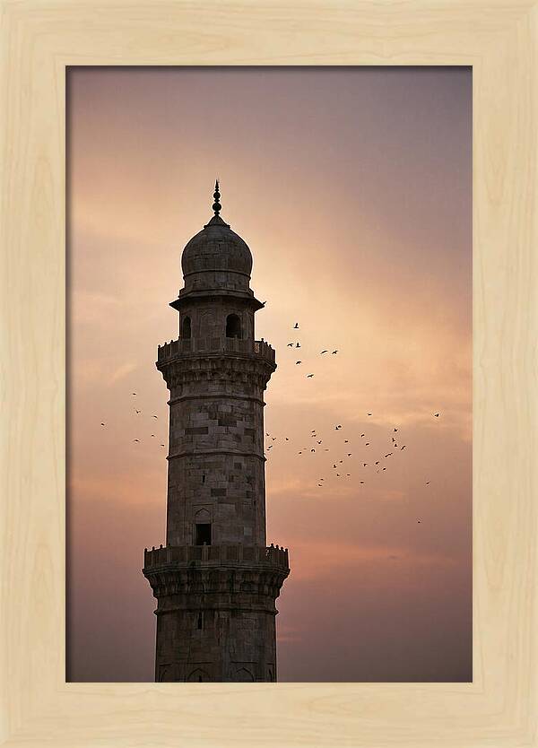Minaret Against Sunset Sky
