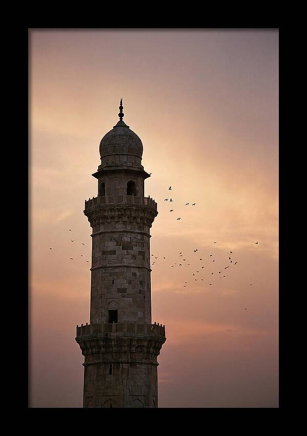 Minaret Against Sunset Sky