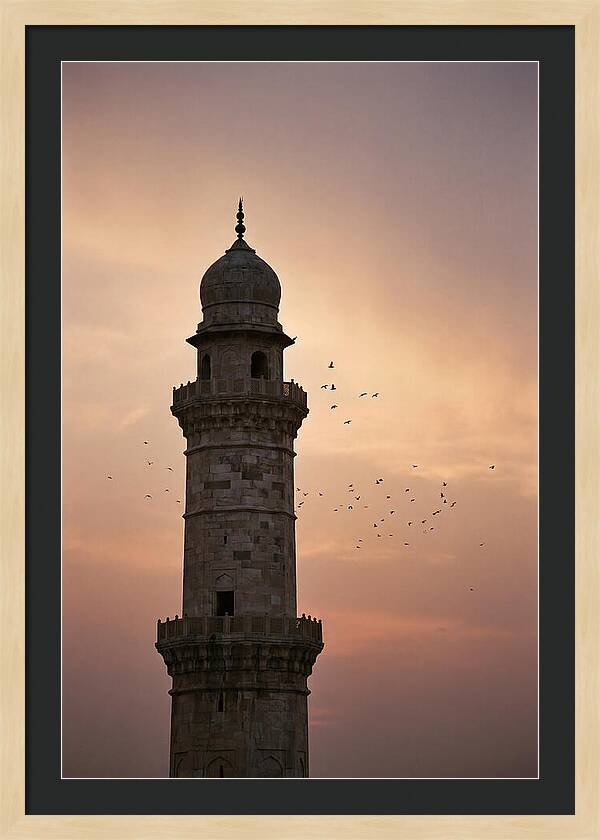 Minaret Against Sunset Sky