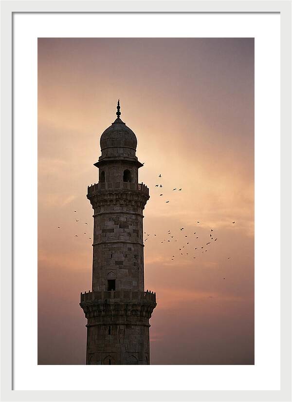 Minaret Against Sunset Sky